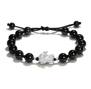 Pixiu Obsidian Couple Bracelet-Protection and Peace