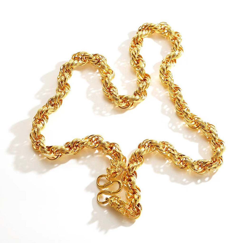 Gold-Doppeldrachen-Reichtumsarmreif