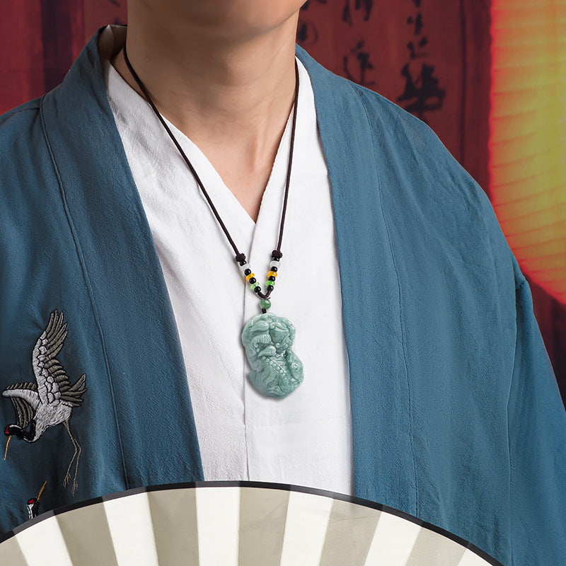 Imperial Wealth Guardian Pixiu Jade Pendant– Ancient Wealth & Protection Talisman