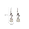 White Jade Ruyi Pipa Earrings-Good Fortune and Prosperity