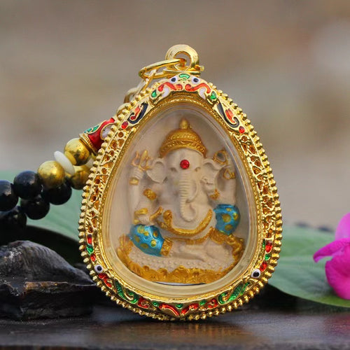 Elephant Ganesha Amulet Thai Pendant Necklace-Wish Fulfillment