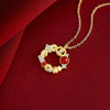 Red Agate Wealth Coin New Year Necklace-Protection&Prosprity