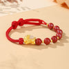 Pixiu Baby Bracelet with Cinnabar & Hetian Jade–Fortune Peace & Protection