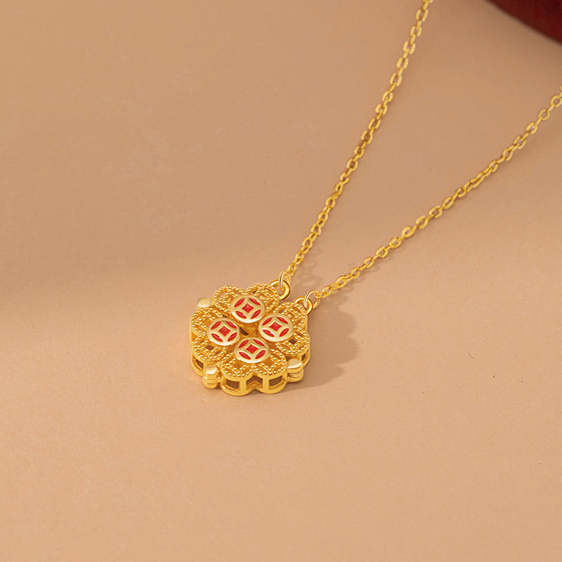 Lucky to Find You-Four Leaf Clover Sterling Silver Necklace