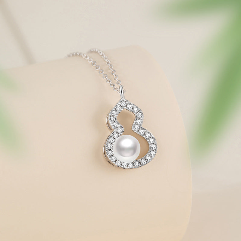 Gourd & Freshwater Pearl Necklace-Blessings Close to Heart