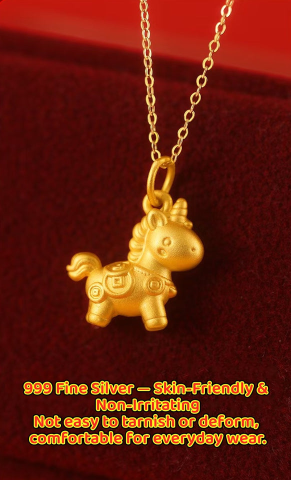Lucky Little Horse Necklace – Wealth Courage & Instant Good Fortune