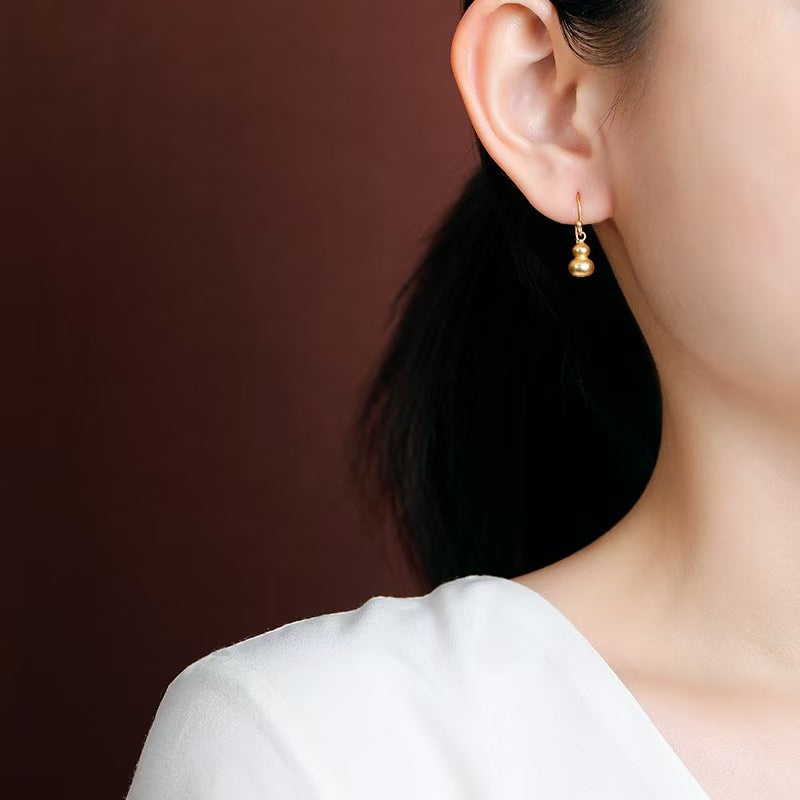 Lucky Calabash Earrings-Wealth and Prosperity