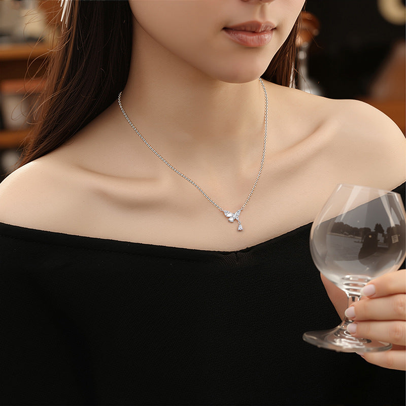 Butterfly Fine Silver Necklace and Bracelet-Love Finds a Way