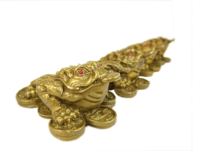 Seven-Star Money Toad – Solid Brass Fortune Figurine for Wealth & Prosperity