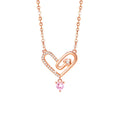 Heart Cubic Zirconia Necklace-Devoted Love