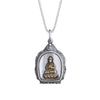 Silver Thai Buddha Amulet Phra khruang Necklace-Protection and Prosperity