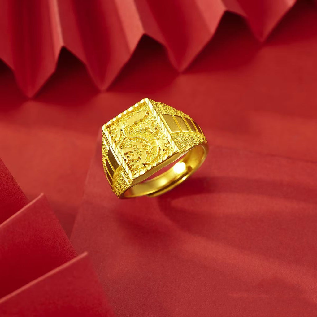 Golden Dragon Power Ring-Protection&Luck