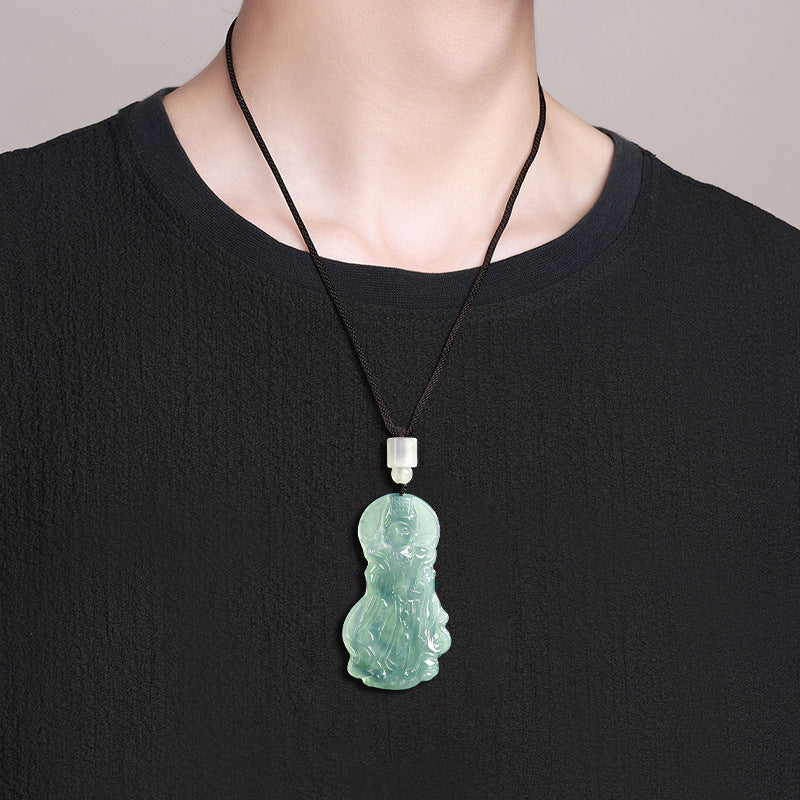 Mazu Goddess of the Sea Jade Pendnat-Peace, Protection & Blessings