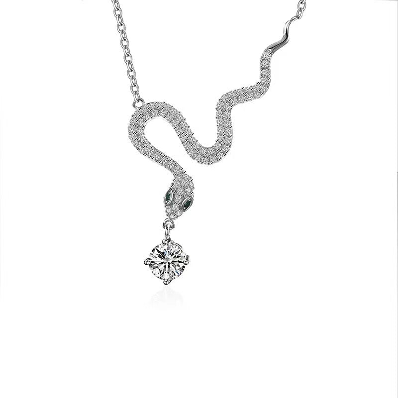 2025 Year Of Snake Silver Necklace-Passion & Determination