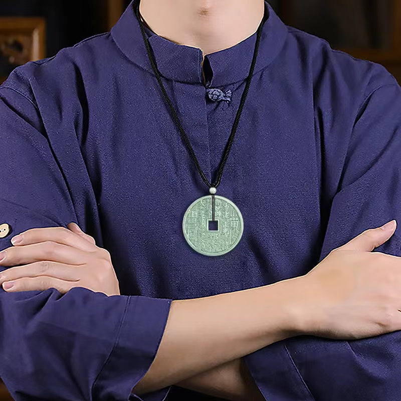 Feng Shui Bagua Jade Pendant