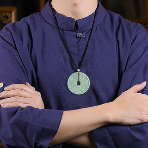 Feng Shui Bagua Jade Pendant