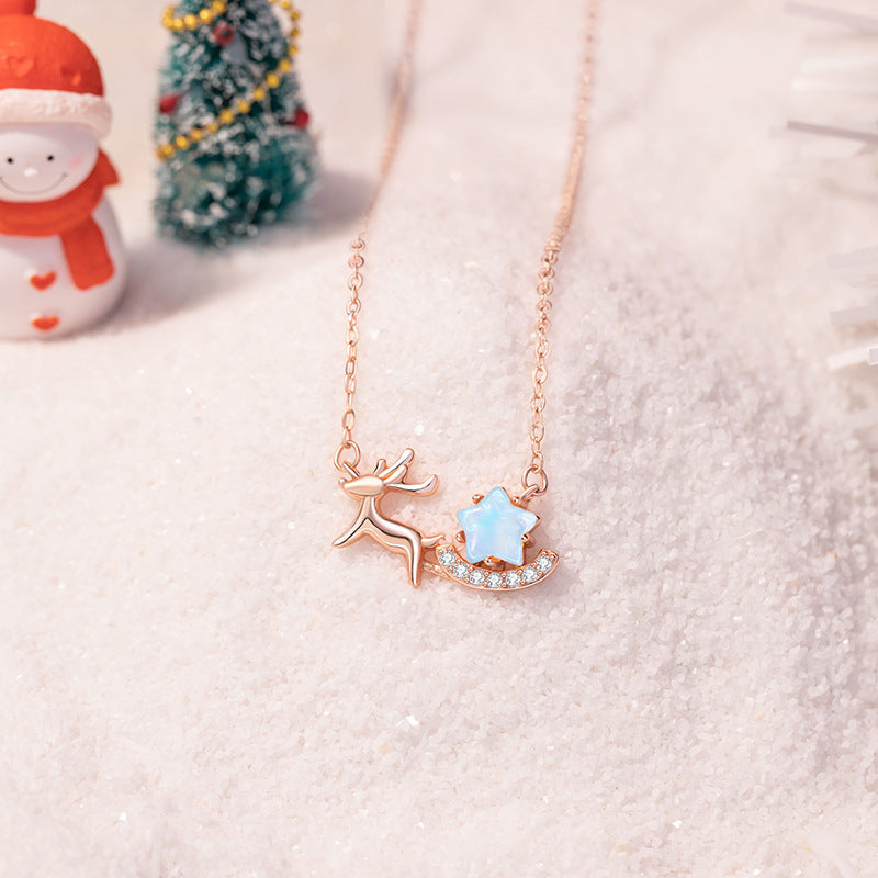 Reindeer Sterling Silver Necklace-A Future With You