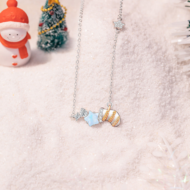 Christmas Stocking Sterling Silver Necklace-A Wish Together