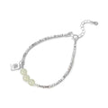 Fu Jade Beads Silver Bracelet-Prosperity