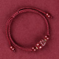 Zinnoberarmband-Fengshui Pixiu Goldperlen