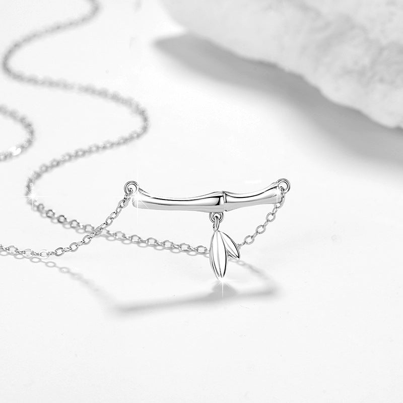 Bamboo S925 Silver Pendant Necklace-Steadfast Devotion
