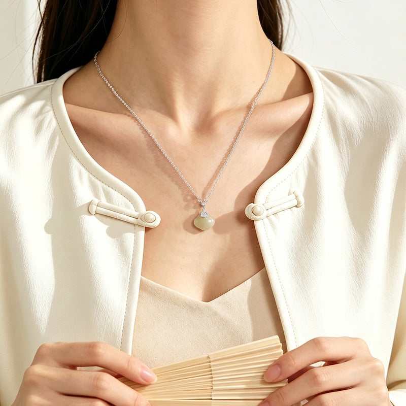 Deer Antler Nephrite Jade Necklace-Always Beside You