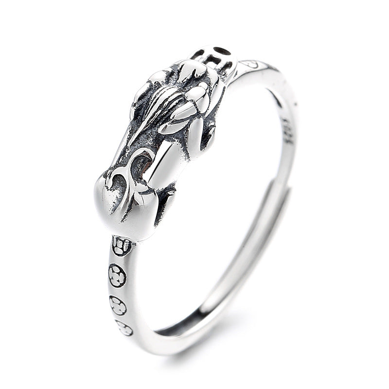Lucky Feng Shui Pixiu Wealth & Protection Ring(Adjustable)