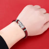 999 Silver Pixiu Handmade Rope Magnetic Clasp Bracelet-Attract Wealth