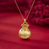 Gold-Plated Silver Fortune Bag Necklace – Elegant Charm for Prosperity & Style