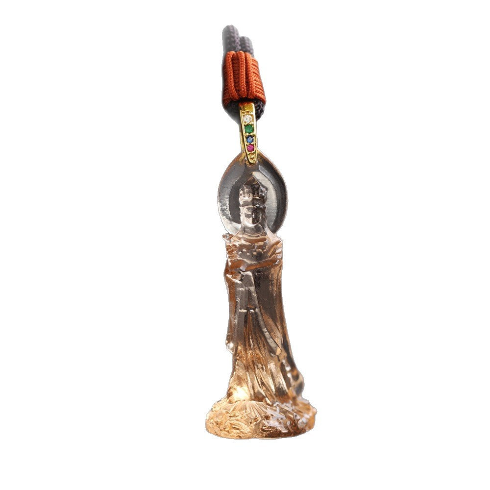 The Sea Goddess: Mazu Sacred Liuli Protection Pendant