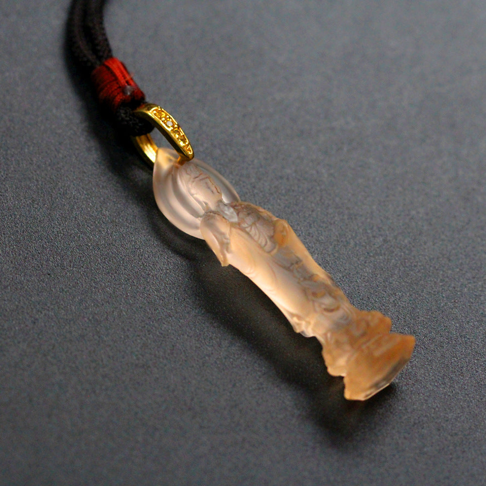 South Sea Guanyin Liuli Pendant – Peace, Guidance & Compassion
