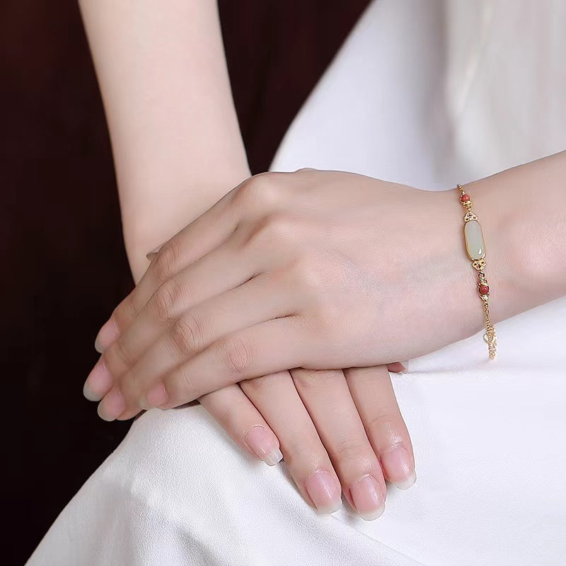 Hetian Jade Pinan Bracelet-Good Fortune and Prosperity