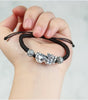 Silver Pixiu Vintage Coin Bead Bracelet-Attract Luck