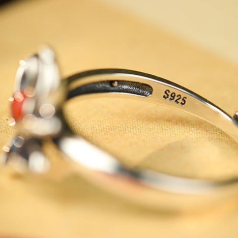 Graceful Harmony-Lotus S925 Silver Adjustable Ring