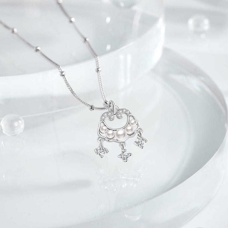 Ruyi Lock Pearl Necklace-Wishes for Peace & Happiness