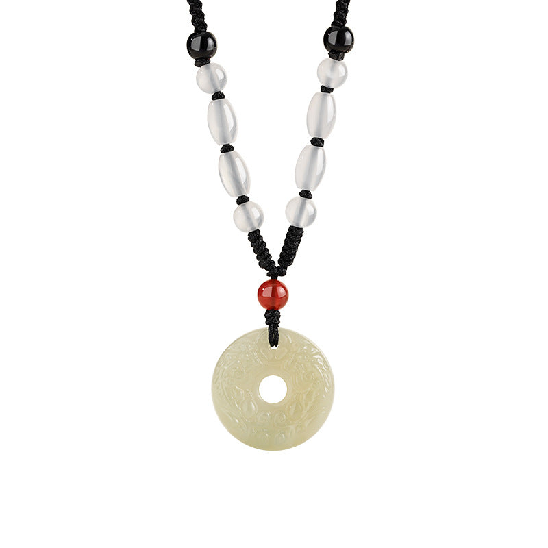 Peace & Prosperity-Pixiu Nephrite Jade Pendant Necklace
