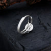 Spinning Wealth Coin Vintage Silver Ring-Attract Luck