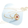 Plum Blossom Pink Fritillary Necklace-Hope and Renewal