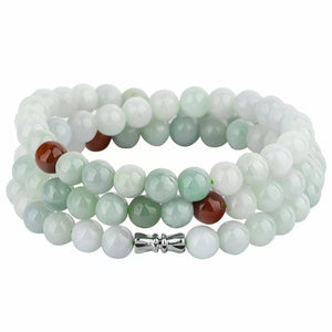 Mala Prayer Jade Beads Bracelet- Stress Relief