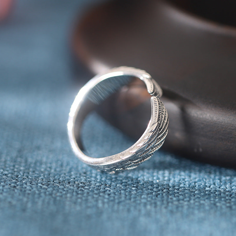 Brave Wing Vintage Silberring