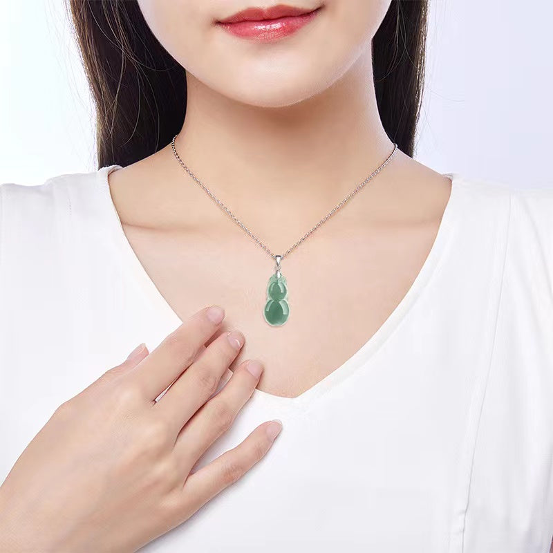 Wulu Ice Jade Necklace-Luck Attraction