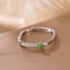 Green Jade Silver Ring-Inner Peace