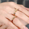 Dragon Phoenix Gold Couple Ring-Wealth and Prosperity