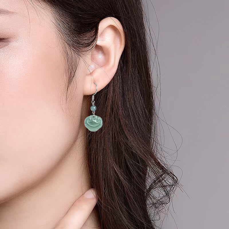Ruyi Jade Earrings-Serene Intentions