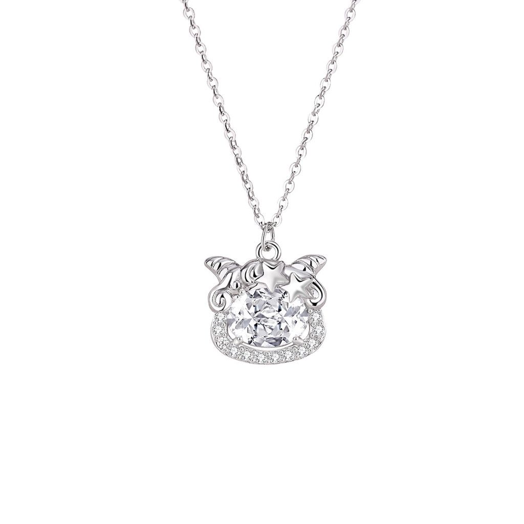 Lamb S925 Silver Necklace-Gentle Good Wishes