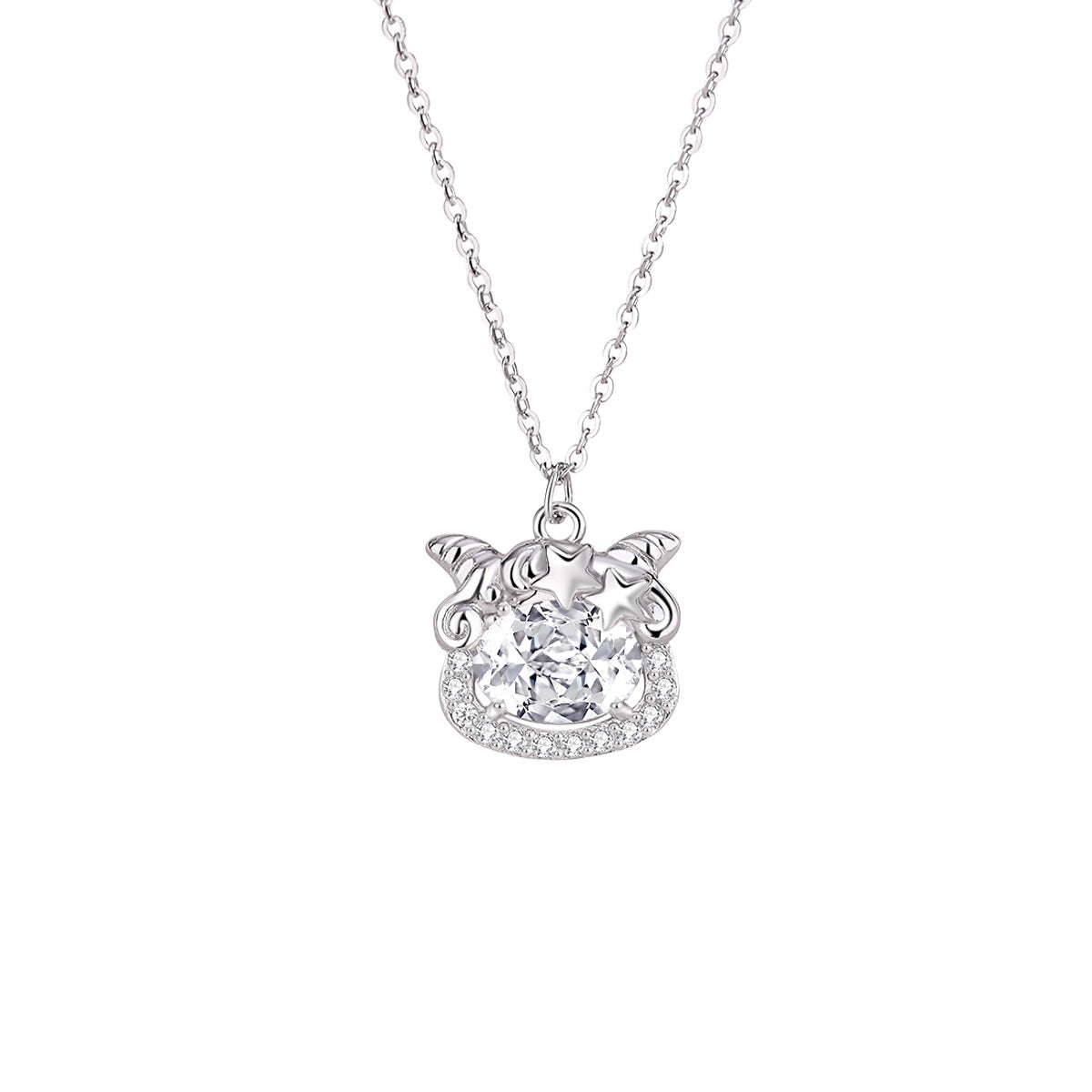 Lamb S925 Silver Necklace-Gentle Good Wishes