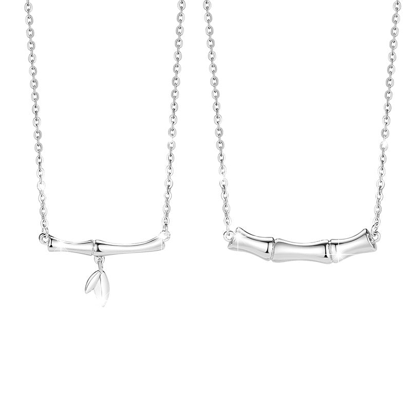 Bamboo S925 Silver Pendant Necklace-Steadfast Devotion