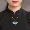 Ice Jade Phoenix Hand-Carved Pendant-Protection and Prosperity