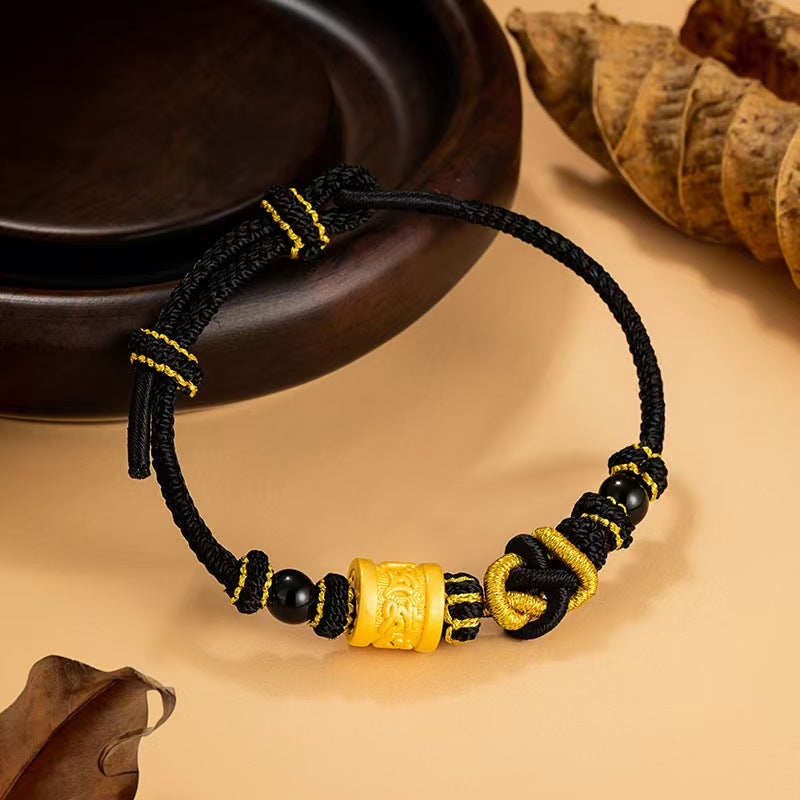 Tibetan Six True Words Handmade String Bracelet-Luck and Protection