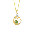 Floral Nephrite Jade Necklace-Beauty & Wholeness